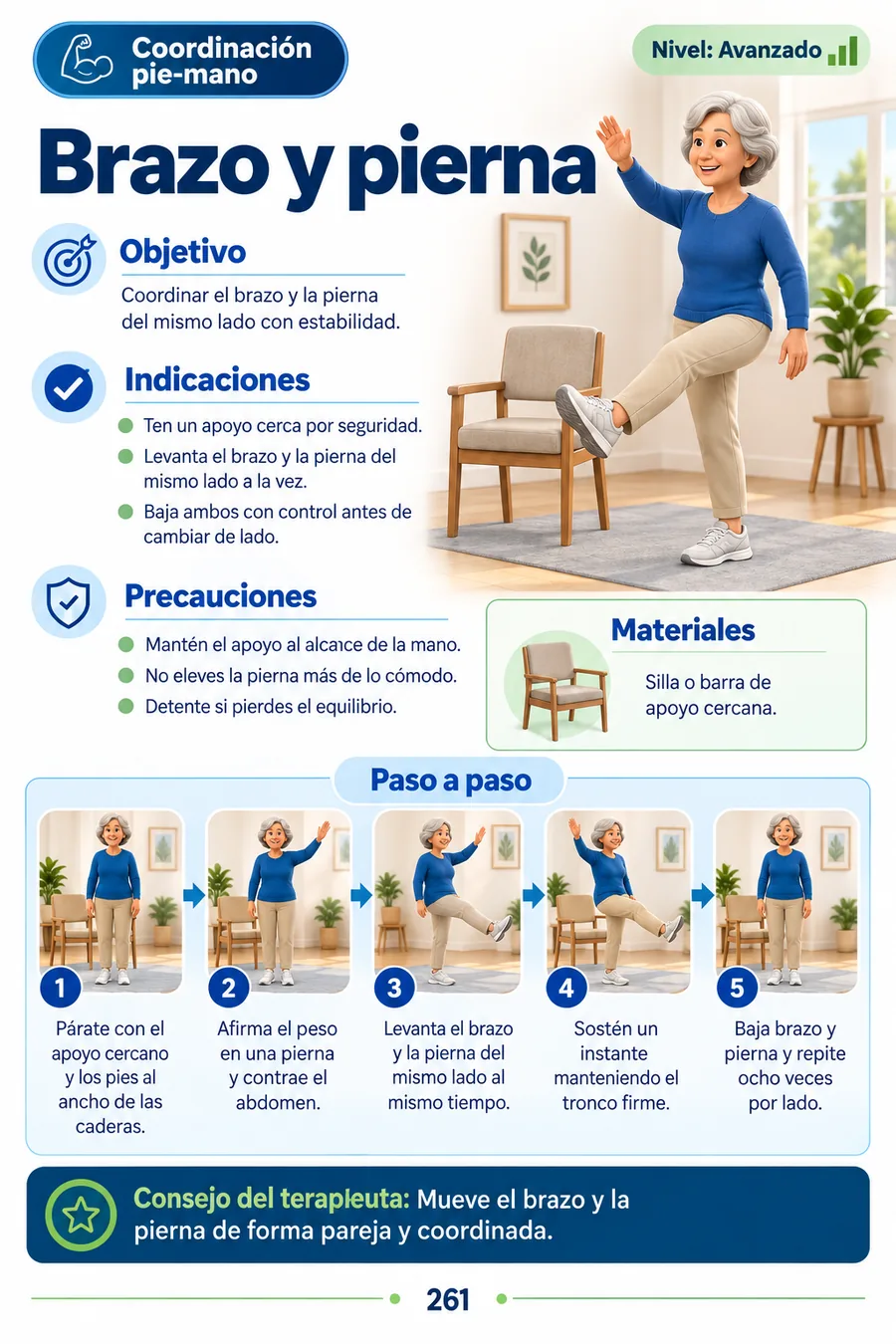 Vista previa: Brazo y pierna (coordinación)