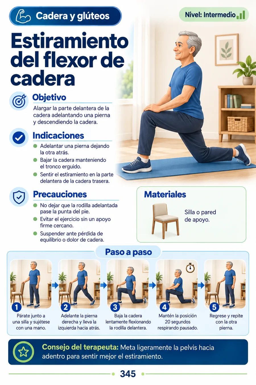 Vista previa: Estiramiento del flexor de cadera
