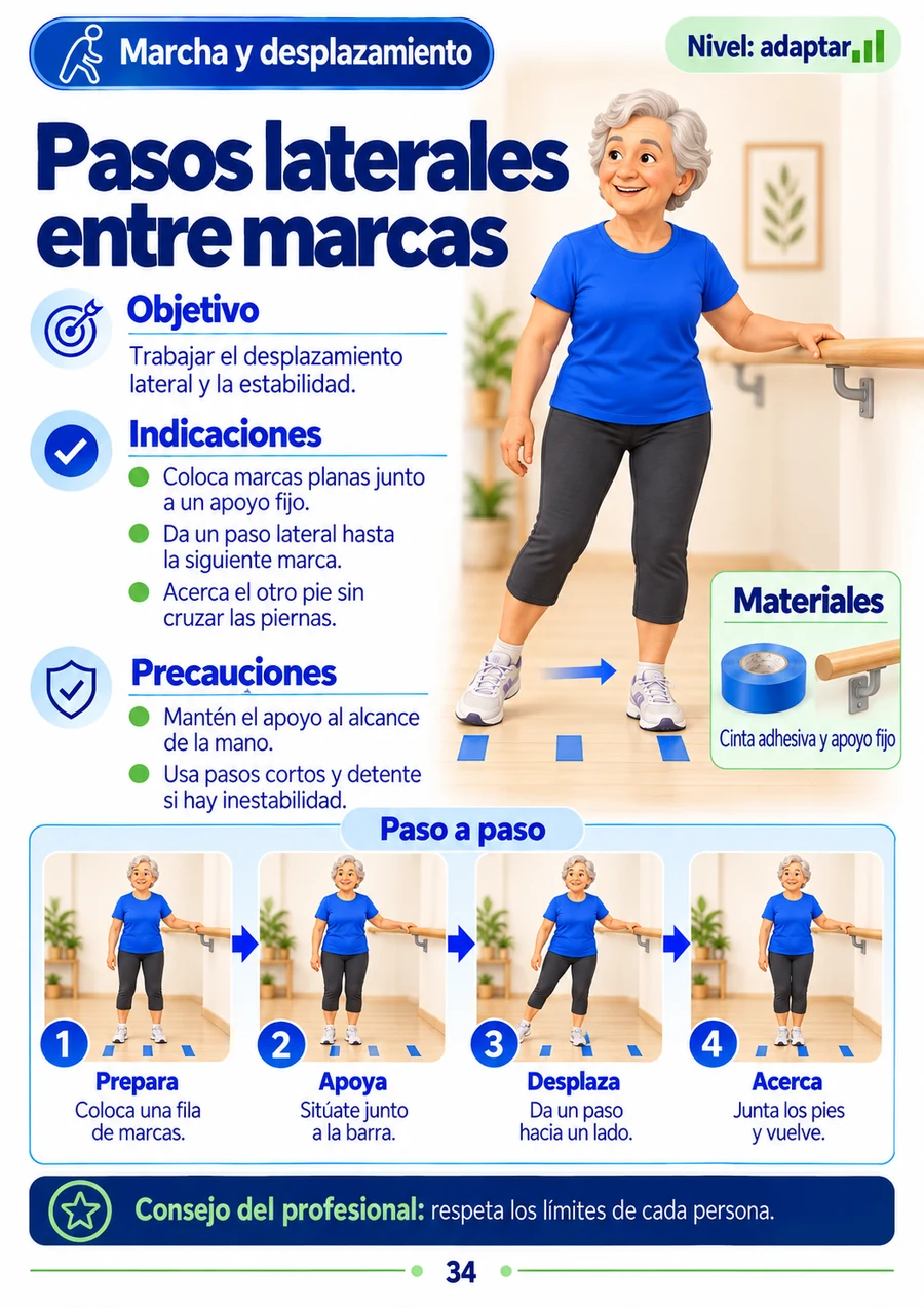 Vista previa: Pasos laterales entre marcas